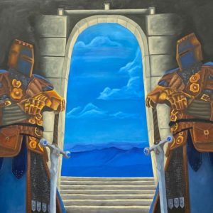 Art-by-Katey-Oil-on-Canvas-Knights-Portal