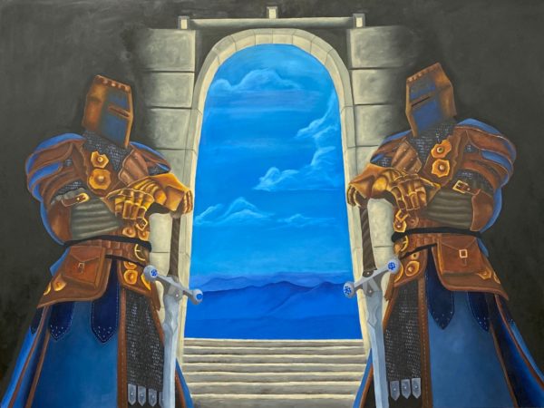 Art-by-Katey-Oil-on-Canvas-Knights-Portal