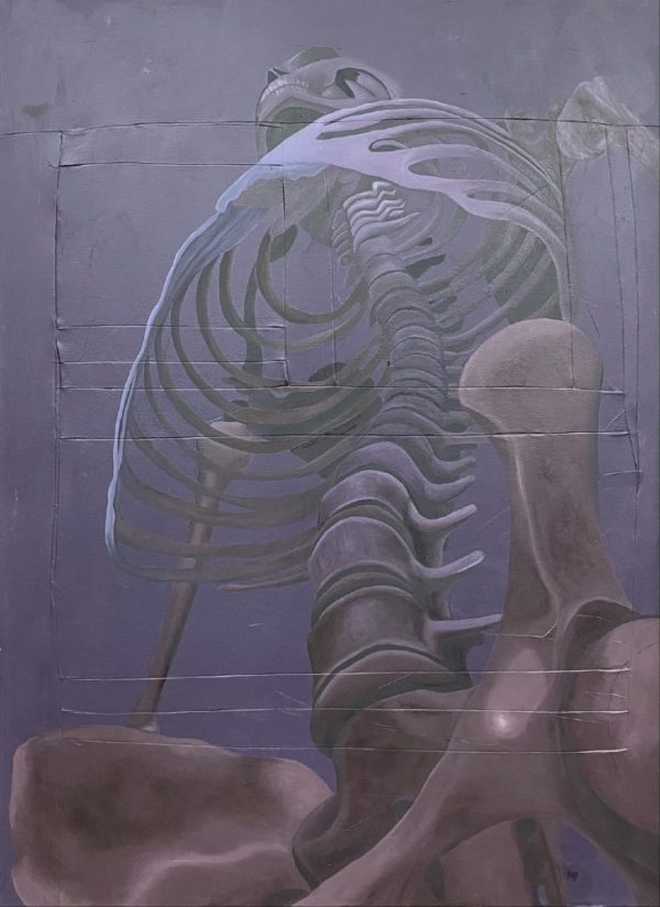 Art-by-Katey-Oil-on-Canvas-Bone-Study-IV-Iron-Giant